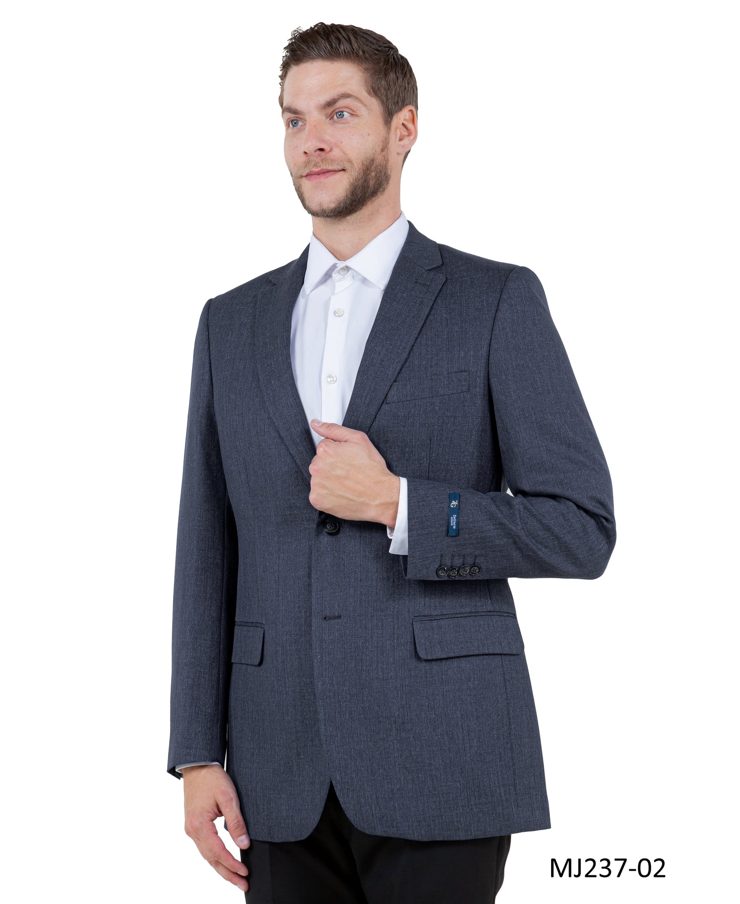 Grey Notch Lapel Modern Fit Zegarie Men's Jacket