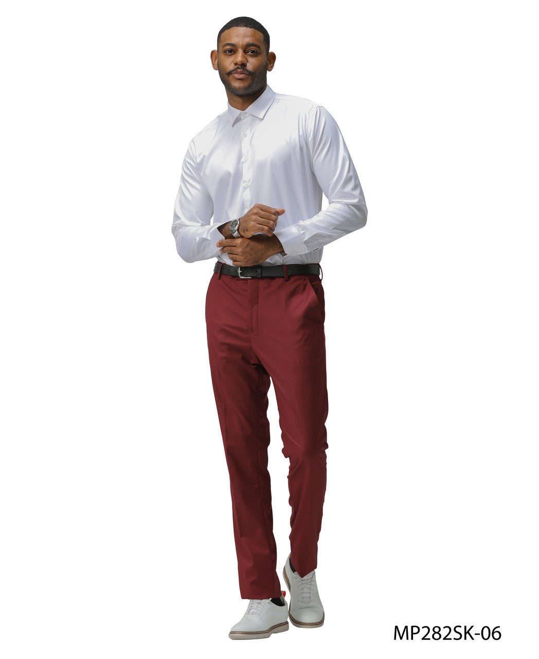Premium Burgundy Skinny Fit Open Bottom Sean Alexander Men's Pants – Elite  Gentlemen Outfits LLC