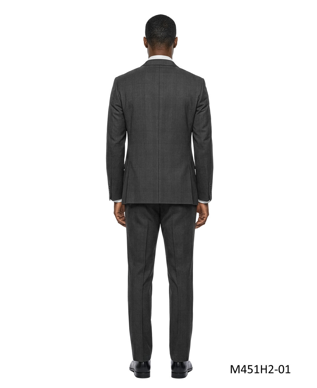Brown Plaid Notch Lapel 3 Piece Men's Suit