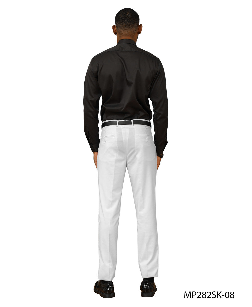 Premium White Skinny Fit Open Bottom Sean Alexander Men's Pants