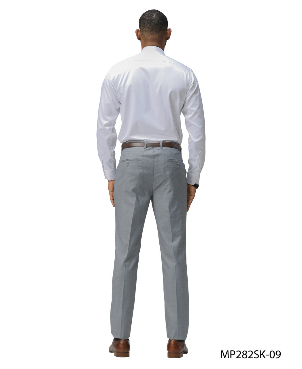 Premium Mid Grey Skinny Fit Open Bottom Sean Alexander Men's Pants