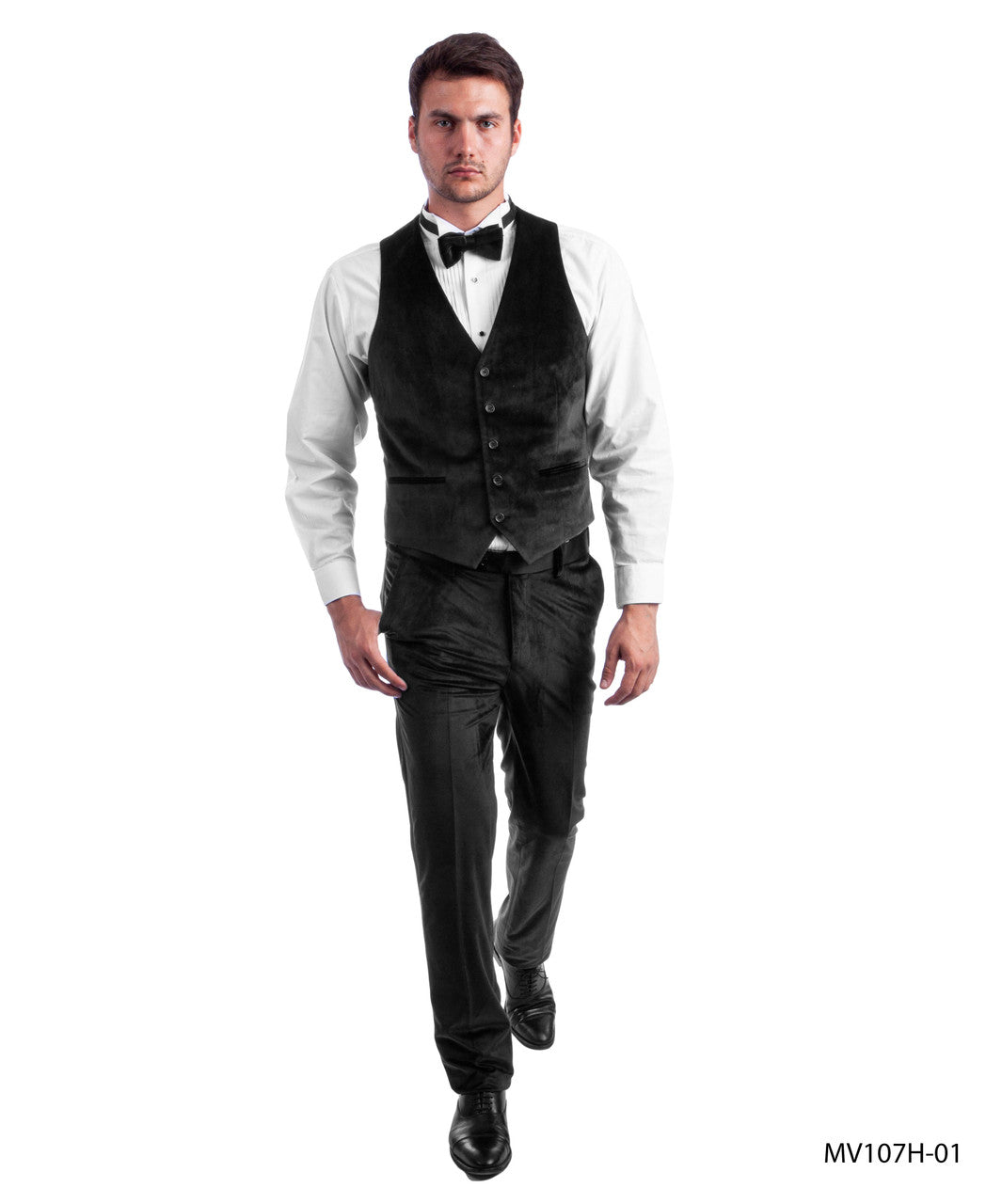 Black Velvet Vest And Bowtie Bryan Michaels Set