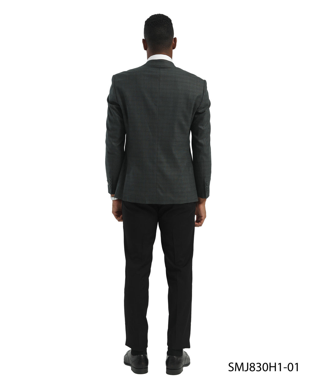 Green Glen Plaid Peak Lapel Stacy Adams Men's Jacket
